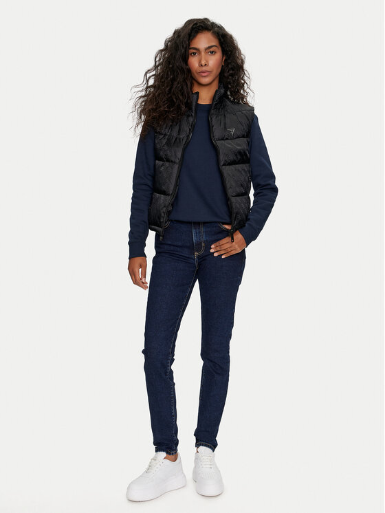 Guess Jeans Guess Jeans Jeans hlače W4YA92 D5CB1 Mornarsko modra Skinny Fit