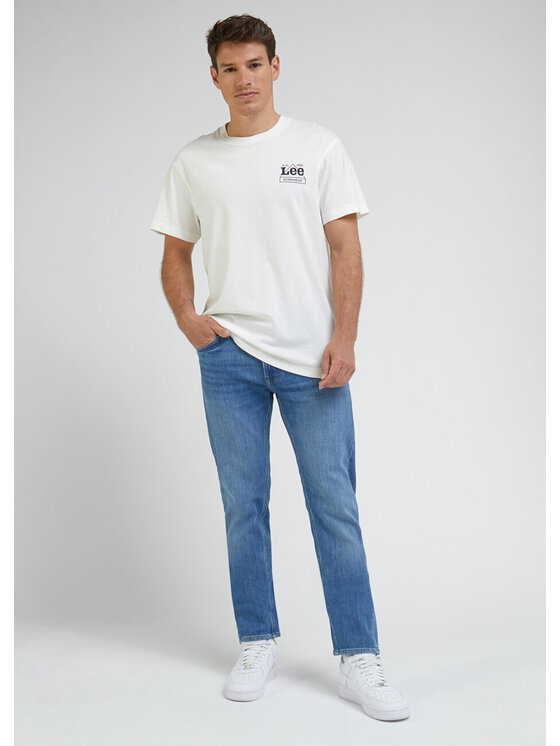 Lee Lee Jeansy DAREN ZIP FLY Niebieski Straight Fit