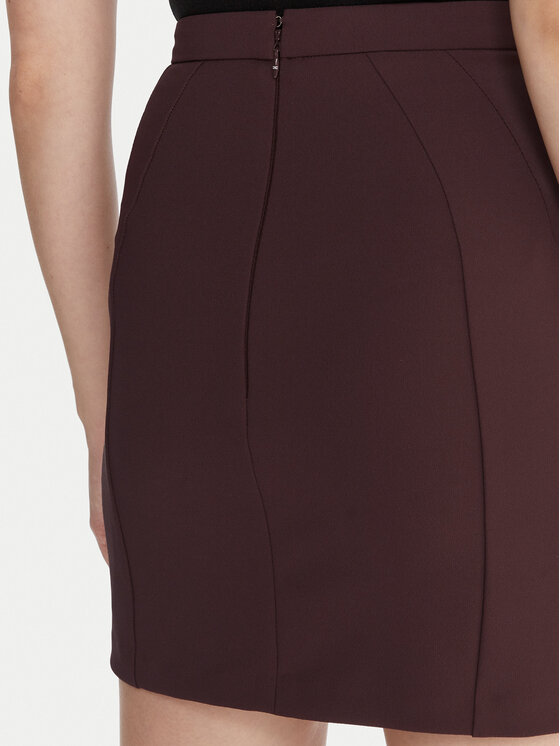Elisabetta Franchi Elisabetta Franchi Miniszoknya GO-148-57E2-V380 Barna Slim Fit