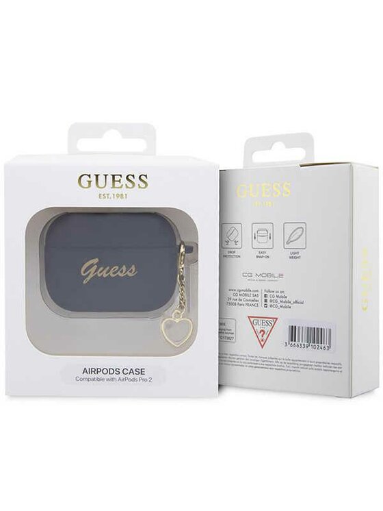 Guess Guess Etui na słuchawki AirPods pro 2 Czarny