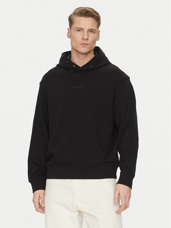 Armani Exchange Armani Exchange Mikina 6DZMLJ ZJ4XZ 1200 Černá Regular Fit
