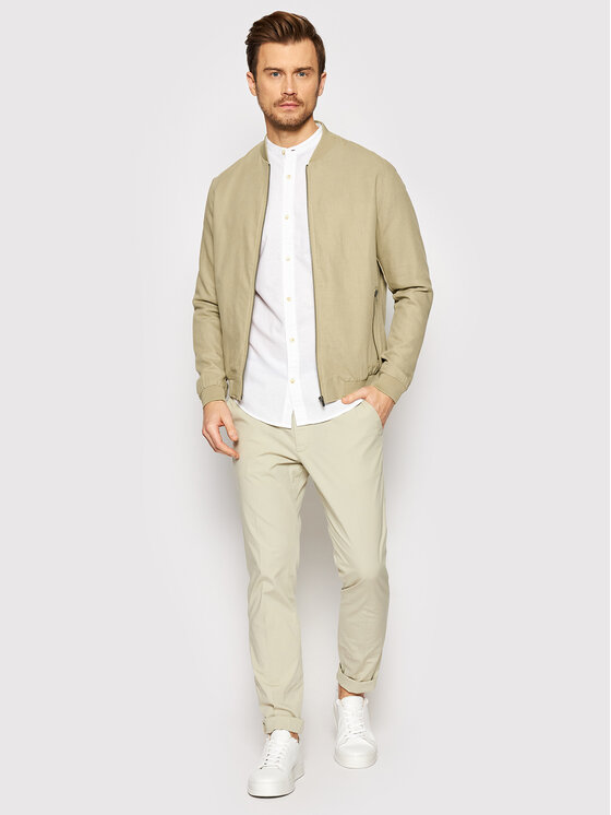 Bomber Rush 12200058 Beige Regular Fit