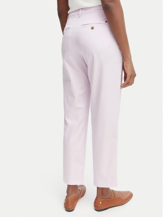 Tommy Hilfiger Tommy Hilfiger Chinos kelnes WW0WW49647 Šviesiai violetinė Slim Fit