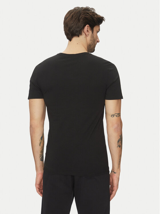 Lacoste Lacoste Set od 3 majice TH9008 Crna Slim Fit