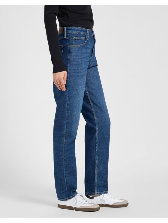 Lee Lee Jeansy CAROL Niebieski Straight Leg