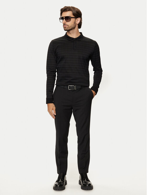 KARL LAGERFELD KARL LAGERFELD Polokošile 745009 544202 Černá Regular Fit