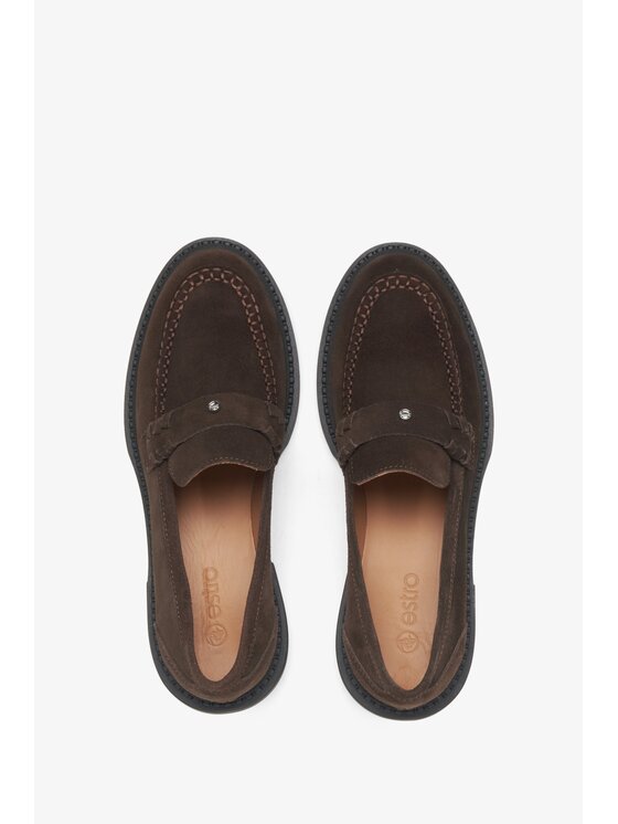 Estro Estro Μοκασίνια ER00115647 Καφέ