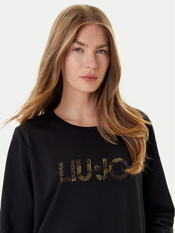 Liu Jo Sport Liu Jo Sport Μπλούζα Ecs Felpa Chiusa TF5196 FS090 Μαύρο Regular Fit