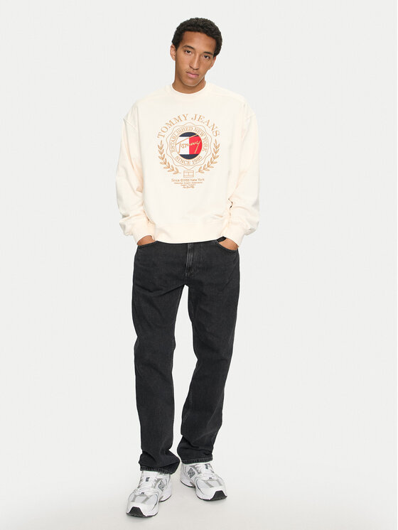 Tommy Jeans Tommy Jeans Μπλούζα DM0DM19243 Εκρού Boxy Fit