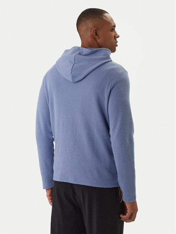 BOSS BOSS Hosszú ujjú Waffle 50535885 Kék Regular Fit