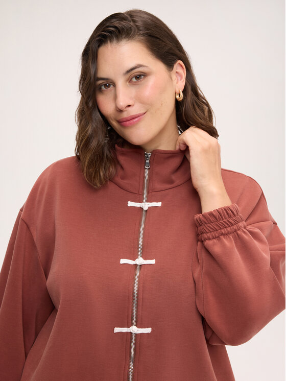 Fiorella Rubino Fiorella Rubino Felpa G80XL009627N037 Marrone Over Fit