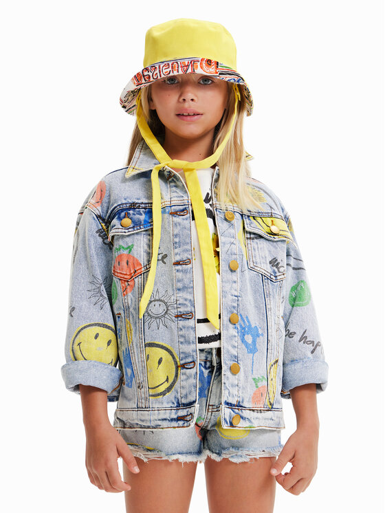 Giacca di jeans 23SGED03 Blu Oversize