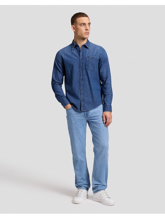 Lee Lee Koszula SURE SHIRT Niebieski Regular Fit