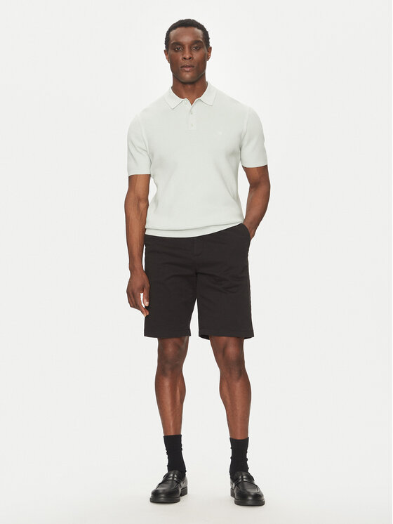 Calvin Klein Calvin Klein Szövet rövidnadrág Modern Twill Reg. Straight Short K10K114068 Fekete Regular Fit