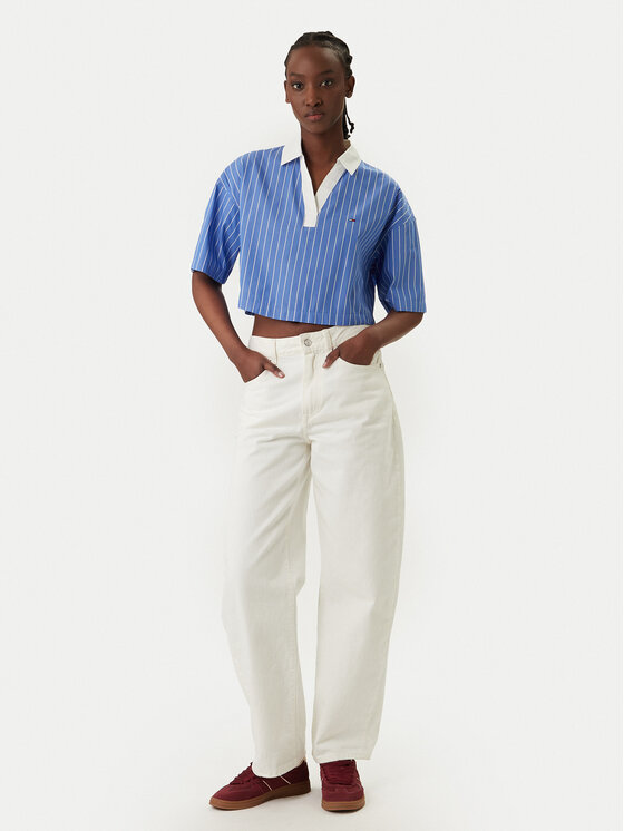 Tommy Jeans Tommy Jeans Polo DW0DW22596 Zils Relaxed Fit