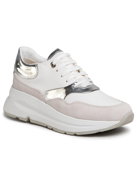 Geox Geox Snīkeri D Backsie C D02FLC 085BN C0007 Balts