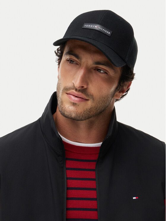 Tommy Hilfiger Tommy Hilfiger Kepurė su snapeliu Logo Patch Canvas Baseball Cap AM0AM14119 Juoda