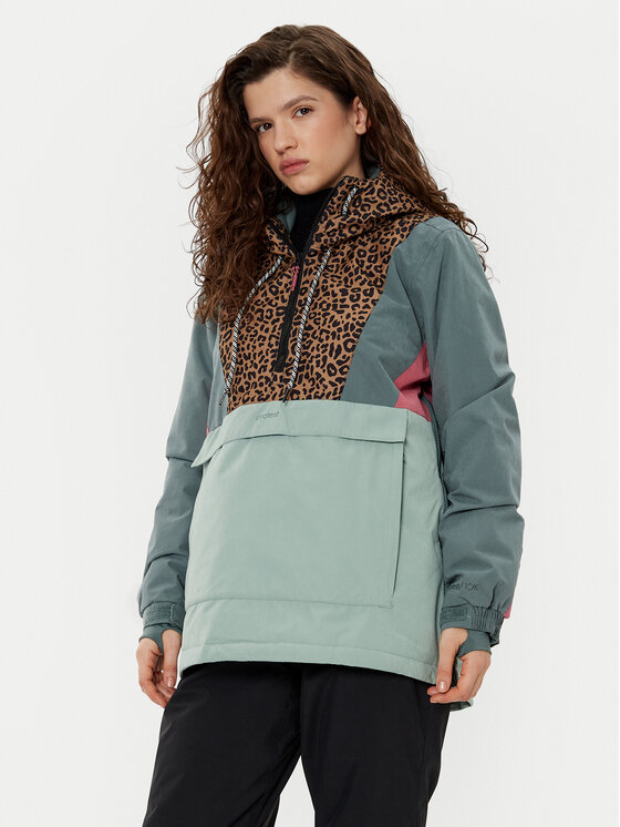 Protest Protest Snovborda jaka Prtapel 6611344 Zaļš Relaxed Fit