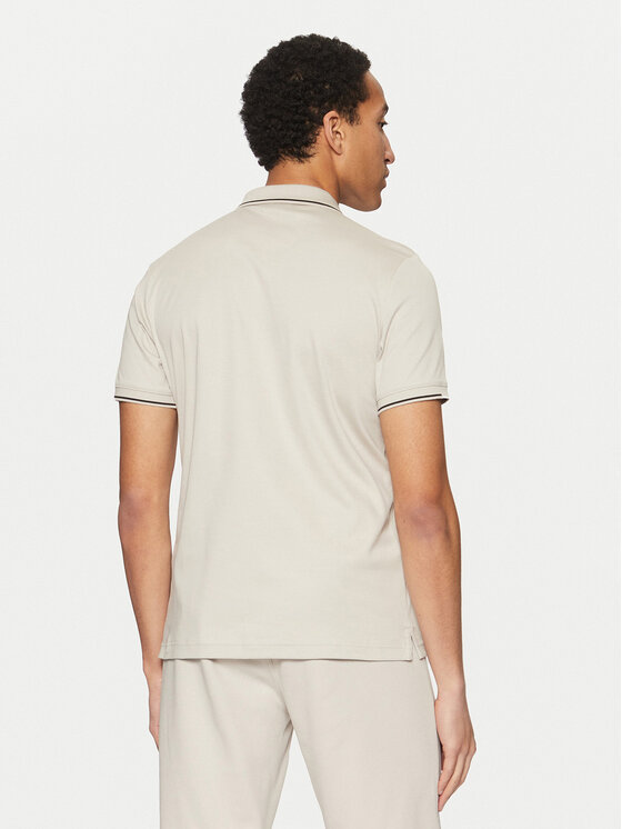 Calvin Klein Calvin Klein Тениска с яка и копчета K10K114130 Бежов Regular Fit