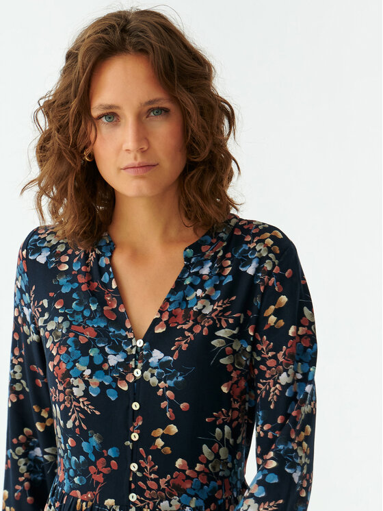 Tatuum Tatuum Kleid für den Alltag Strakmi T2321.201 Dunkelblau Regular Fit