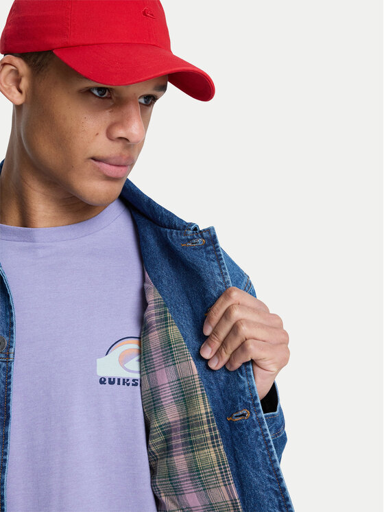 Quiksilver Quiksilver Jeansová bunda All Ride Denimt EQYJK04177 Modrá Boxy Fit