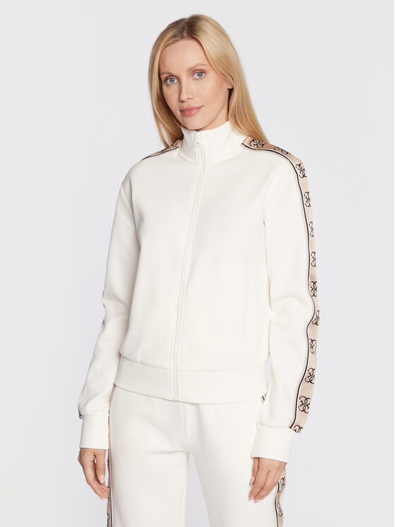 Guess Суитшърт Britney V2YQ16 KA3P1 Бял Regular Fit