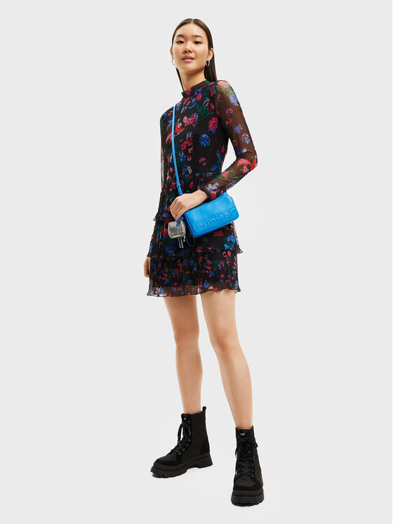 Desigual Desigual Повсякденна сукня MONSIEUR CHRISTIAN LACROIX Sea 22WWVK41 Чорний Regular Fit