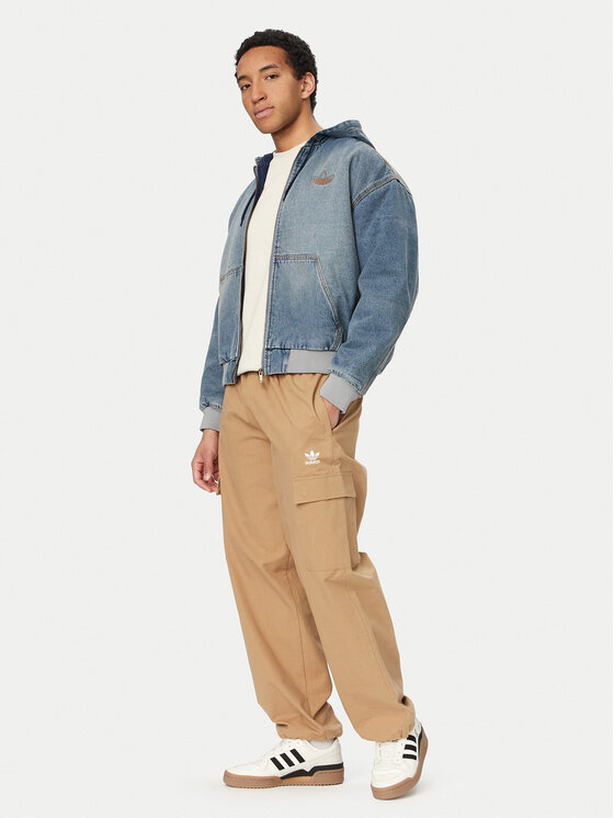 adidas adidas Kurtka jeansowa KE0131 Niebieski Loose Fit