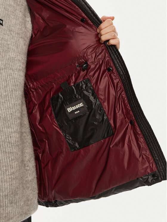 Blauer Blauer Žieminė striukė 24WBLDB03558 Juoda Regular Fit