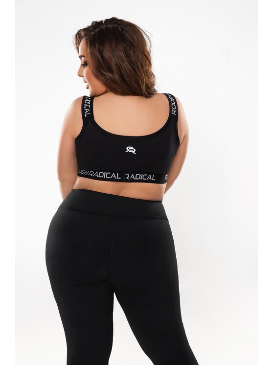 ROUGH RADICAL ROUGH RADICAL Biustonosz sportowy SPORTS BRA SPORTING + Czarny