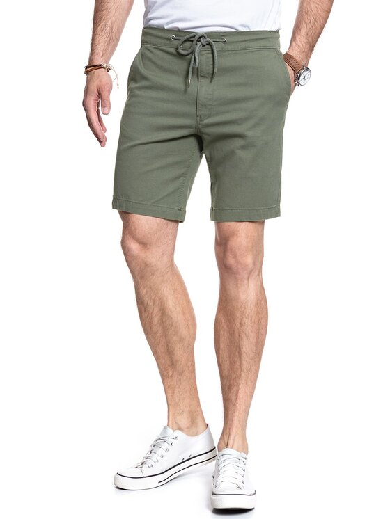 Lee Lee Szorty materiałowe DRAWSTRING SHORT Beżowy Slim Fit