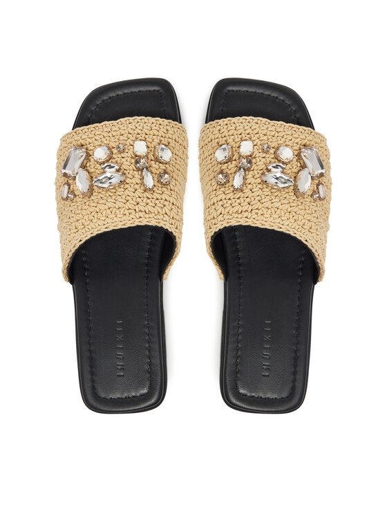 Inuikii Inuikii Klapki Woven Strap Stones 70104-367 705 Beżowy