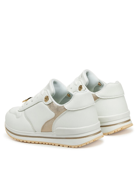 Tommy Hilfiger Tommy Hilfiger Laisvalaikio batai Low Cut Lace-Up Sneaker T3A9-33765-1355 S Balta
