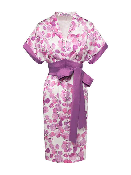 QUIOSQUE QUIOSQUE Sukienka letnia 4UC021 Fioletowy Regular Fit