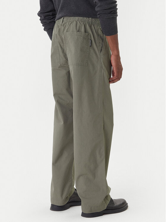 Jack & Jones Jack & Jones Medžiaginės kelnės Owen Cade 12282385 Žalia Baggy Fit