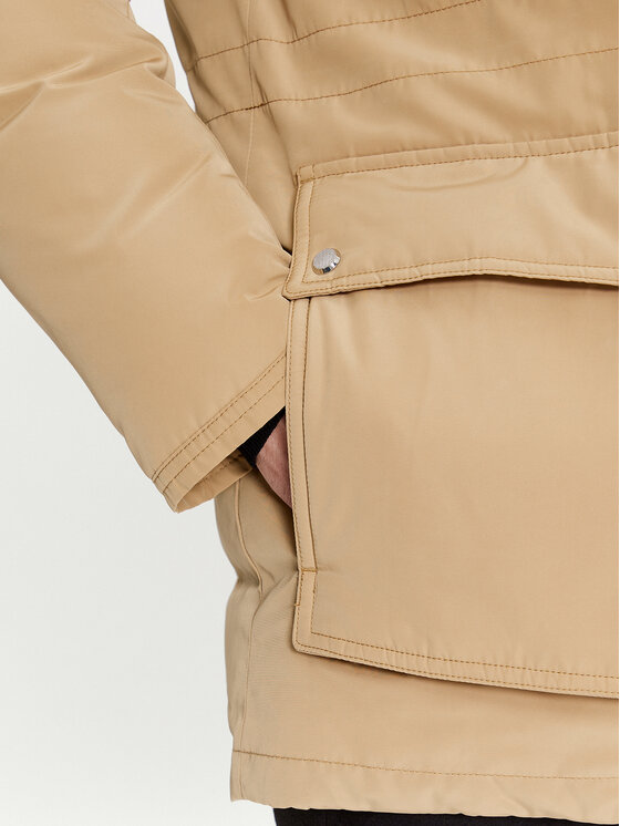 BOSS Boss Kurtka puchowa Dadico 50499371 Beżowy Regular Fit
