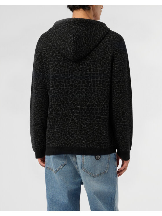 PHILIPP PLEIN PHILIPP PLEIN Kardigán 32062 Čierna Regular Fit