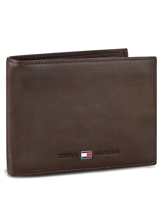 Tommy Hilfiger Portofel Mare pentru Bărbați Johnson Cc Flap And Coin Pocket AM0AM00660/82566 Maro