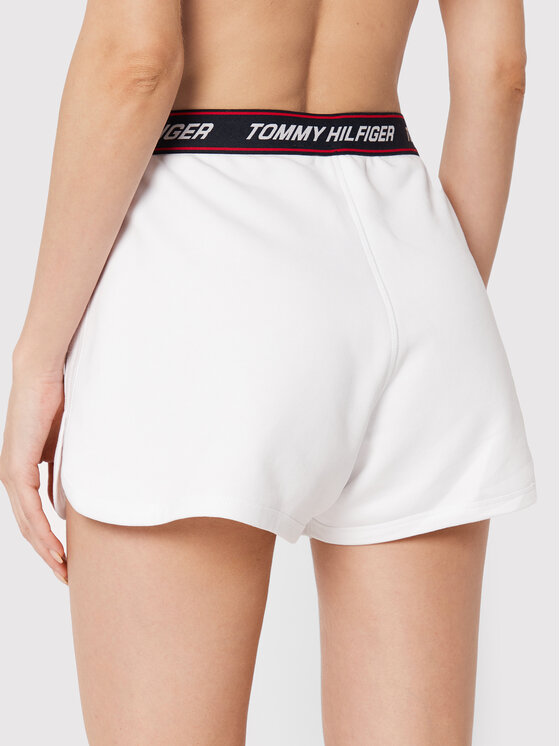 Tommy Hilfiger Tommy Hilfiger Sportske kratke hlače Tape S10S101432 Bijela Regular Fit