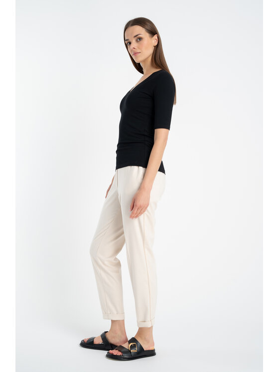 CLICK CLICK T-Shirt 72-018 Μαύρο Close Fit