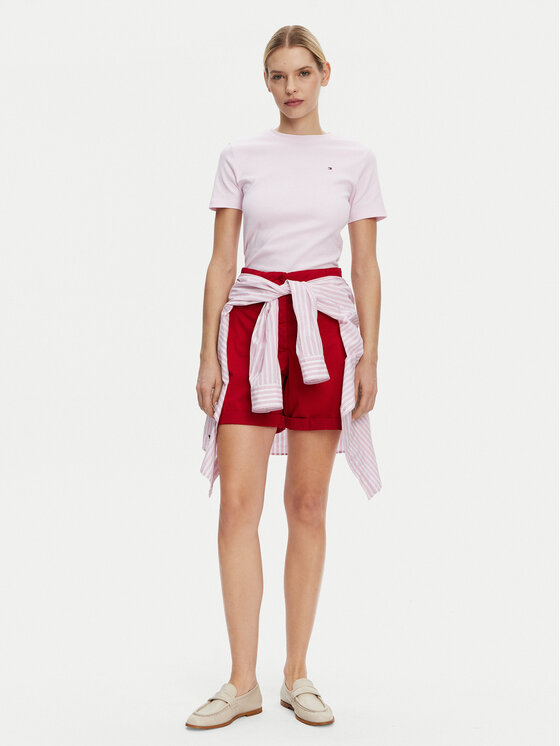 Tommy Hilfiger Tommy Hilfiger Marškinėliai New Cody WW0WW40587 Rožinė Regular Fit