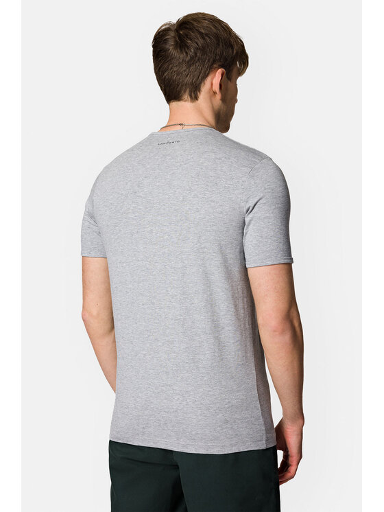 Lancerto Lancerto T-Shirt Zane TS073123000053 Szary Regular Fit
