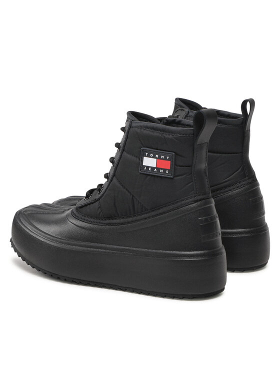 Tommy Jeans Tommy Jeans Μποτάκια Fashion Boot EN0EN01912 Μαύρο