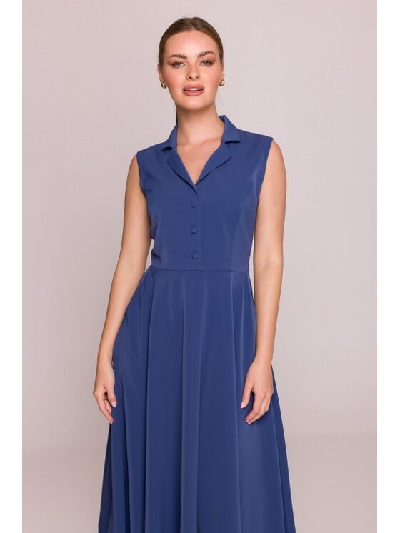 Stylove Stylove Sukienka letnia S409 Niebieski A-Line Fit