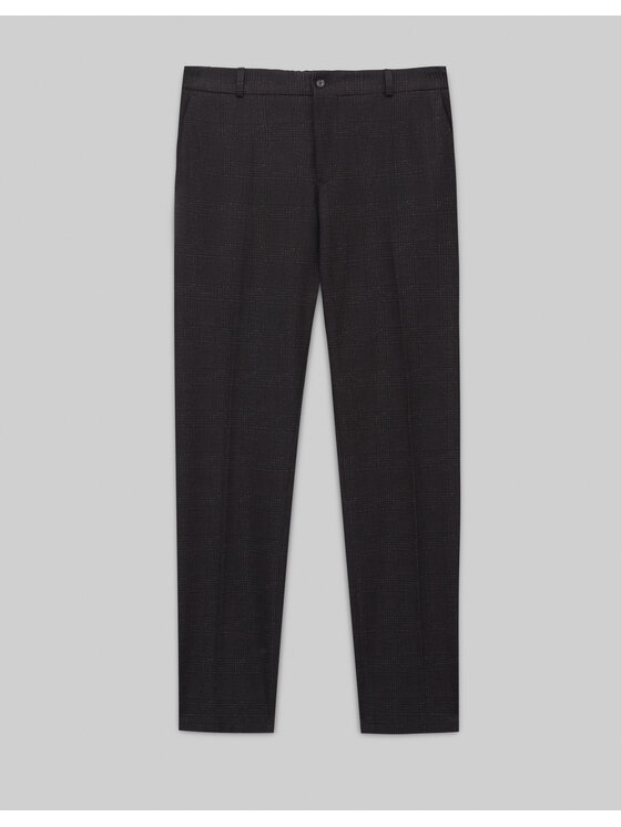 Borgio Borgio Spodnie garniturowe melizzano Szary Slim Fit