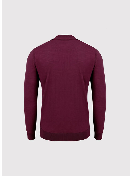 Pako Lorente Pako Lorente Sweter P26WP-2X-002 Bordowy Regular Fit