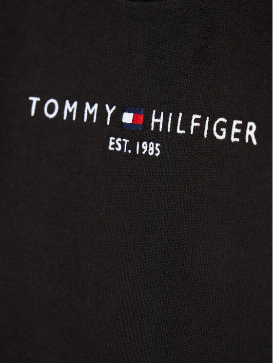 Tommy Hilfiger Tommy Hilfiger Pulóver Essential Sweatshirt KS0KS00212 Fekete Regular Fit
