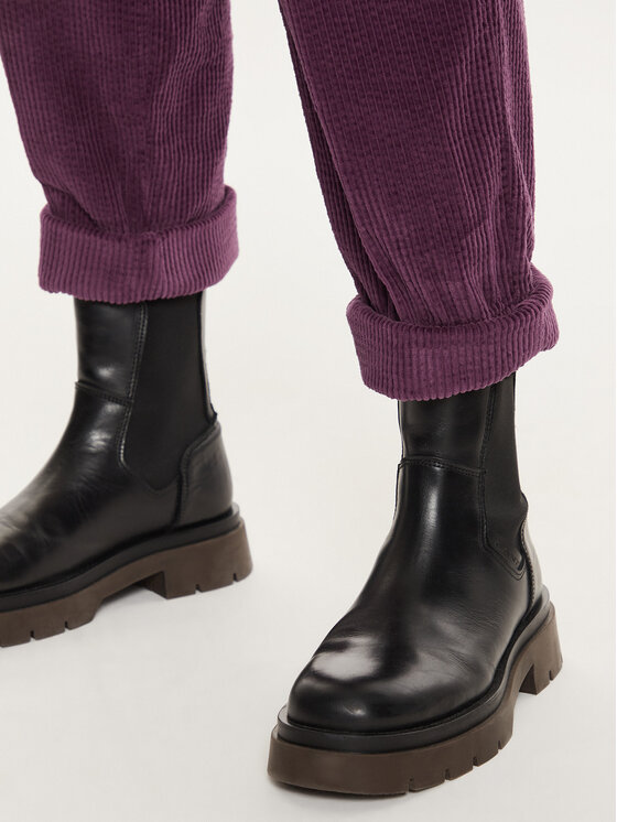 American Vintage American Vintage Hlače PADO137H24 Ljubičasta Loose Fit