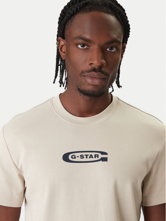 G-Star Raw G-Star Raw T-Shirt Old Skool D25967-C812 Μπεζ Regular Fit