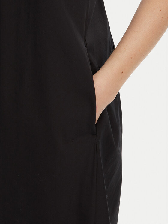 Max Mara Beachwear Max Mara Beachwear Nyári ruha Romea 2516221019 Fekete Relaxed Fit